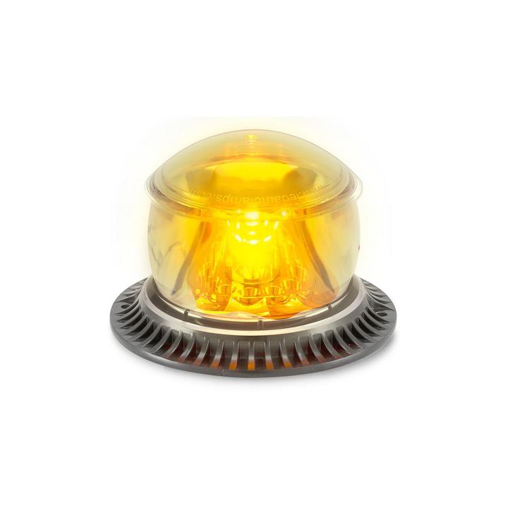 LED Autolamps Amber Beacon Light Amber Lens IP67 10/48V MB12AM