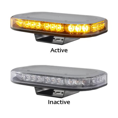 LED Autolamps Single Bolt Mount LED Clear Emergency Minibar 246mm x 172mm 12/24V