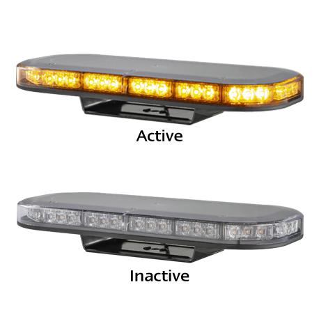 LED Autolamps Single Bolt Mount LED Clear Emergency Minibar 380mm x 172mm 12/24V