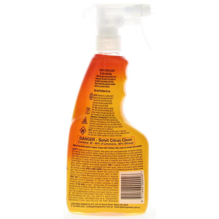 Lightning Solvit Organic Citrus Cleaner 500ml 260C