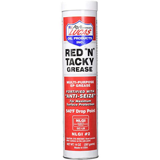 Lucas Red N Tacky Multi-Purpose Lithium Grease Cartridge 397g 10005