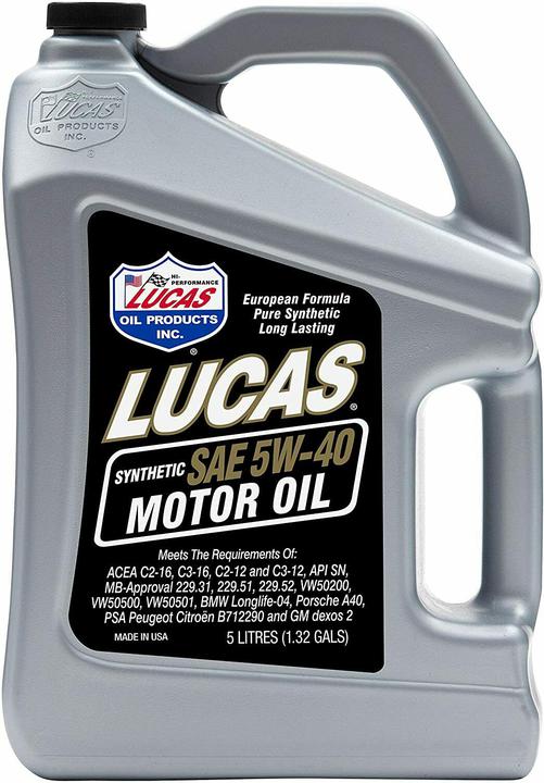 Lucas Motor Engine Oil Synthetic SAE 5W-40 5L 10187