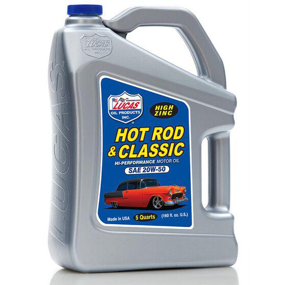 Lucas Hot Rod Classic High Zinc Mineral Motor Oil SAE 20W-50 4.73L 10684