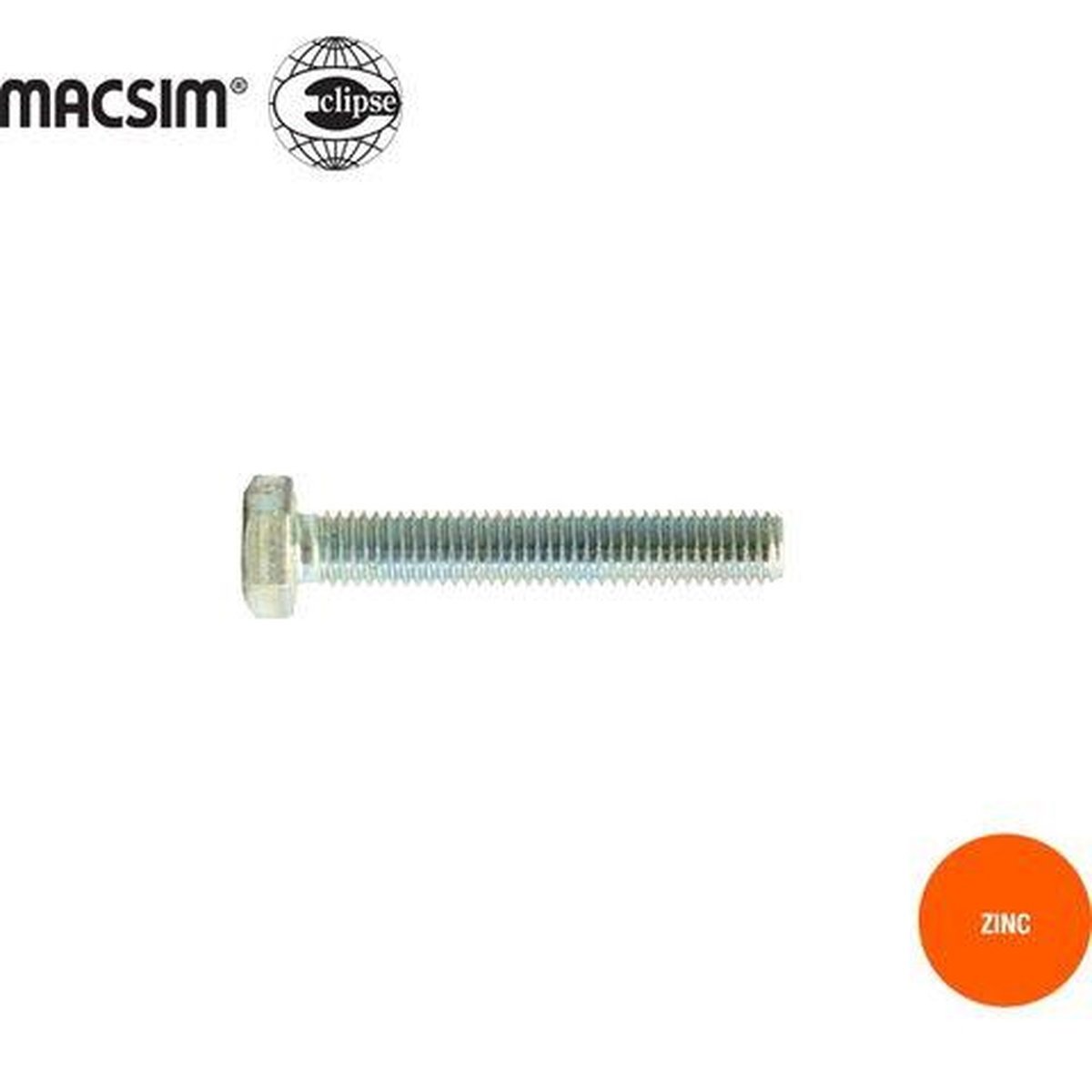 Macsim Bolt M12 X 100mm 8.8 12X100M88B