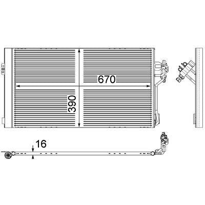 MAHLE AC Condenser Parallel Flow AC 762 000P