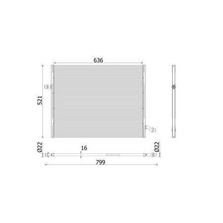 MAHLE Radiator Aluminium CIR 36 000P