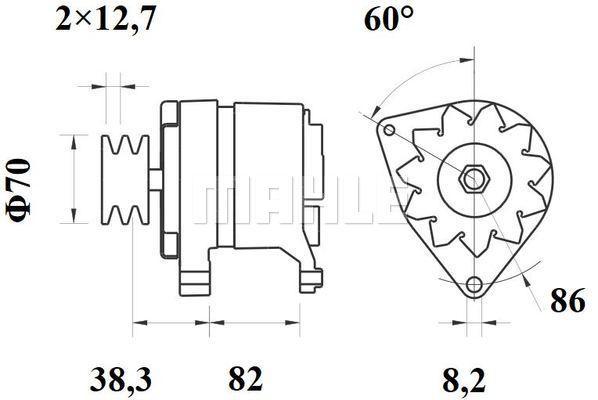 MAHLE Alternator 12V 100A MG 292
