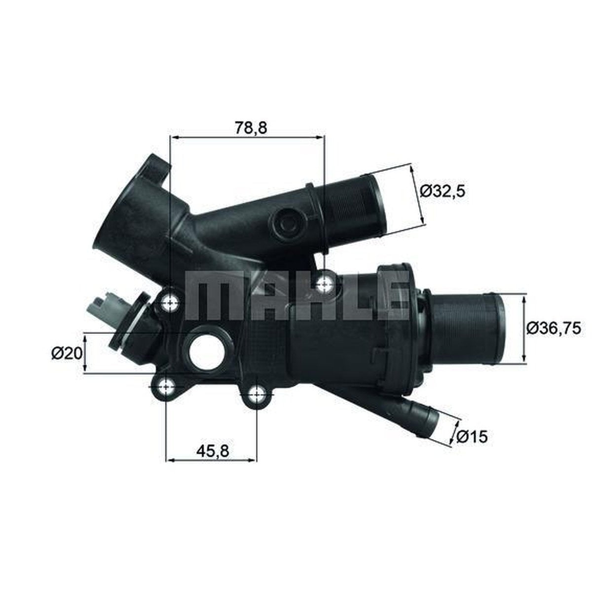 MAHLE Thermostat & Housing TH 43 83