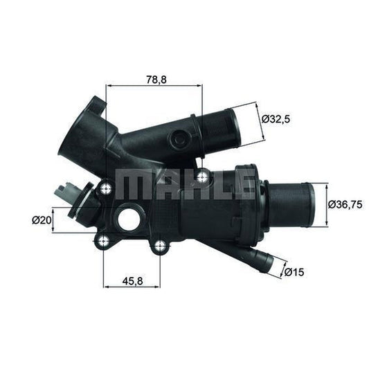 MAHLE Thermostat & Housing TH 43 83