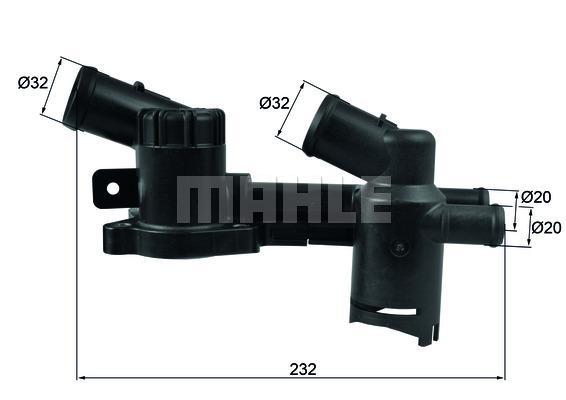 MAHLE Thermostat & Housing TH 52