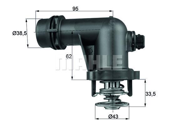 MAHLE Thermostat & Housing TM 15 105