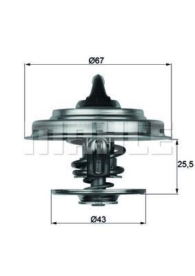 MAHLE Thermostat TX 18 87D