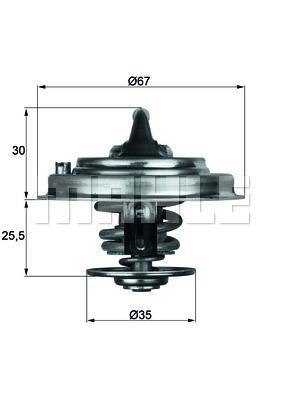 MAHLE Thermostat TX 30 80D