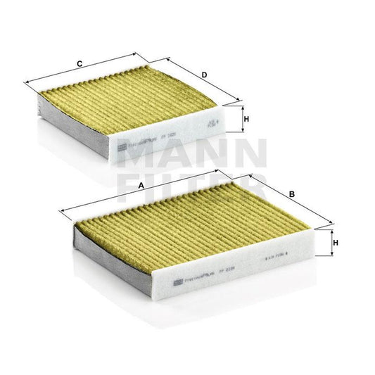 MANN Frecious Plus Cabin Filter FP21000-2