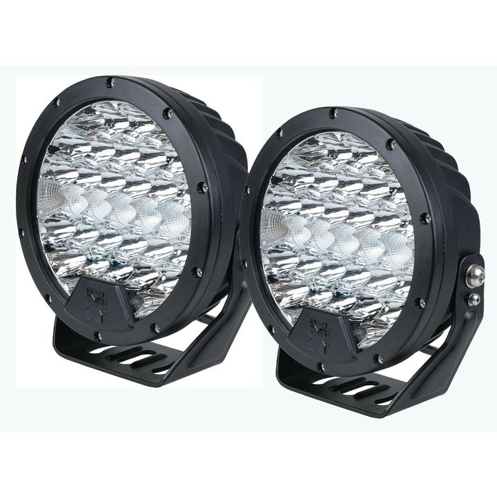 Maxi Trac 4x4 LED Driving Light Kit Waterproof 180mm 13777 Lumens w/ Wiring Harness