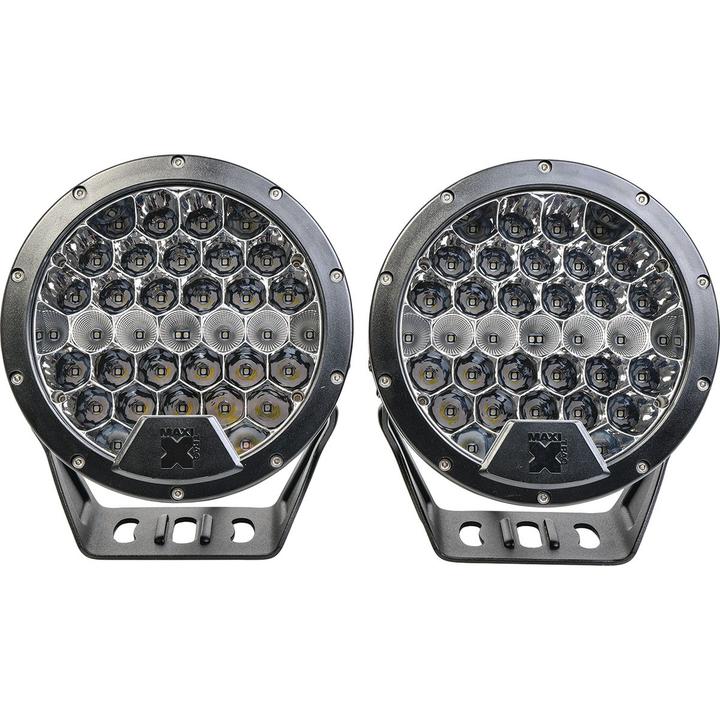 Maxi Trac 4x4 LED Driving Light Kit Waterproof 180mm 13777 Lumens w/ Wiring Harness