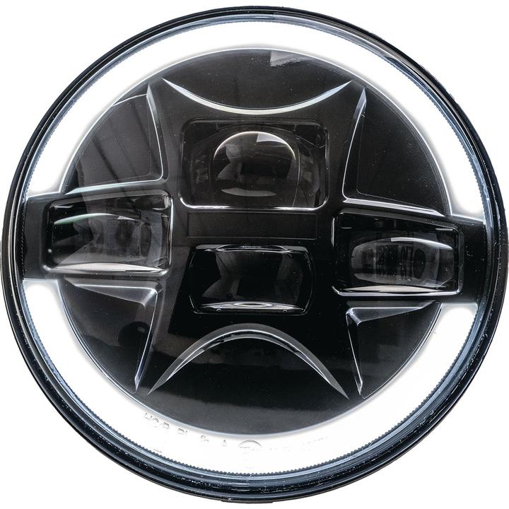 Maxi Trac 4x4 LED Headlight 7"" H4 Connector 6000K IP67 High/Low Beam