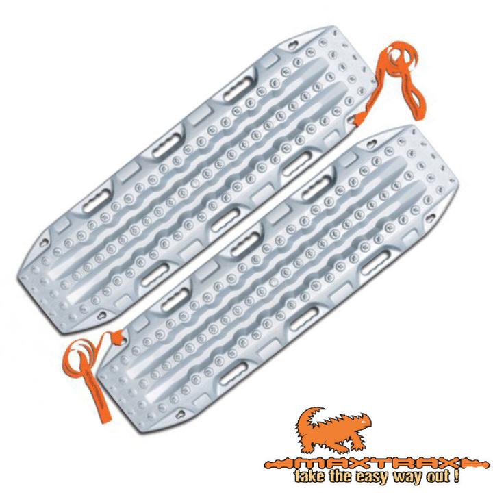 MAXTRAX MK2 4x4 Recovery Tracks Titanium Grey with Telltale Leashes