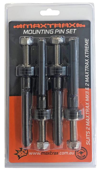 MAXTRAX Mounting Pin Set Fixing Pins MKII/X Series 4WD Recovery Tracks Mounting Tred