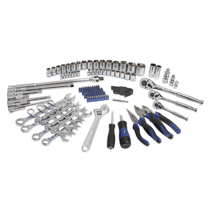 Mechpro Automotive Tool Kit Metric 1/4In, 3/8In & 1/2In Drive 117pc