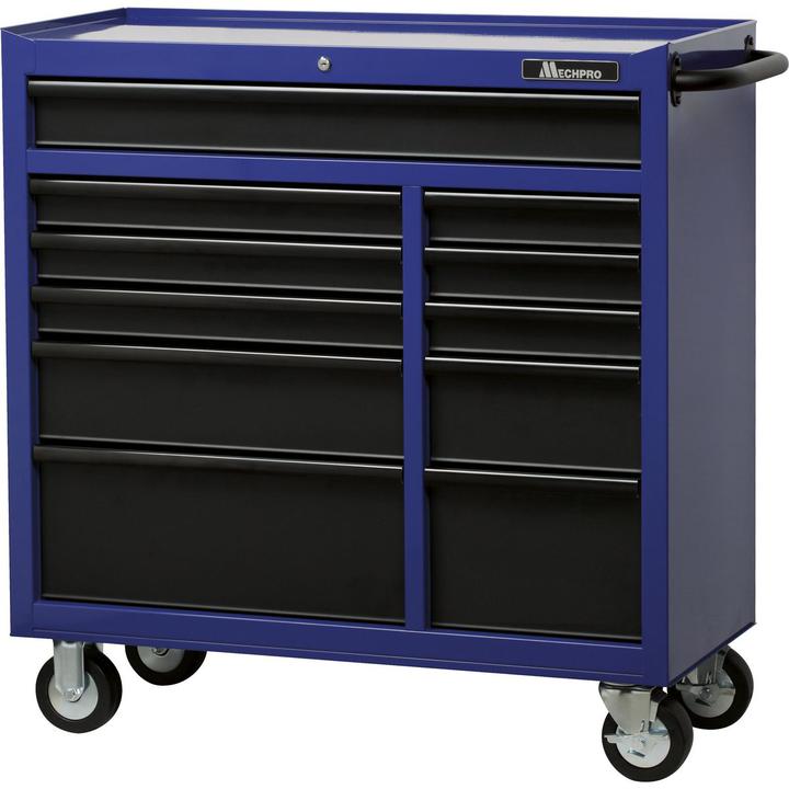 Mechpro 11 Drawer Tool Trolley 41In Blue
