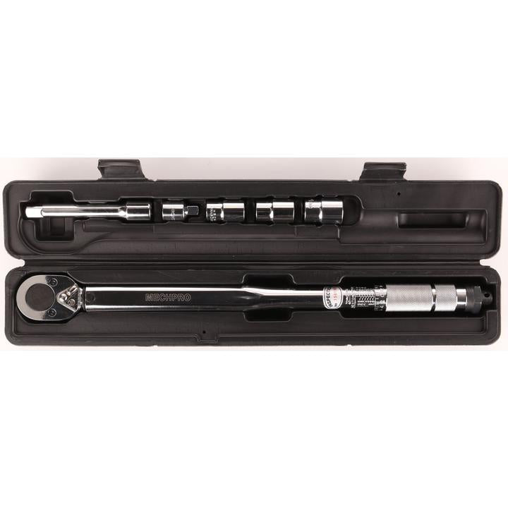 Mechpro Torque Wrench 1/2 Inch Drive w/ Sockets