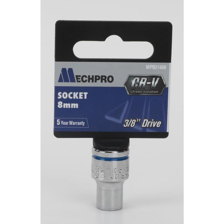 Mechpro Socket 8mm 3/8In Drive Metric