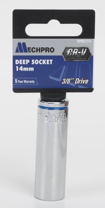 Mechpro Deep Socket 14mm 3/8In Drive Metric