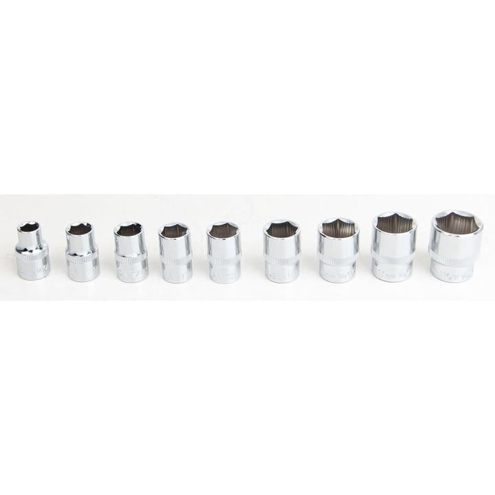 Mechpro Non-Slip Socket Set Metric 3/8In Drive 9pc