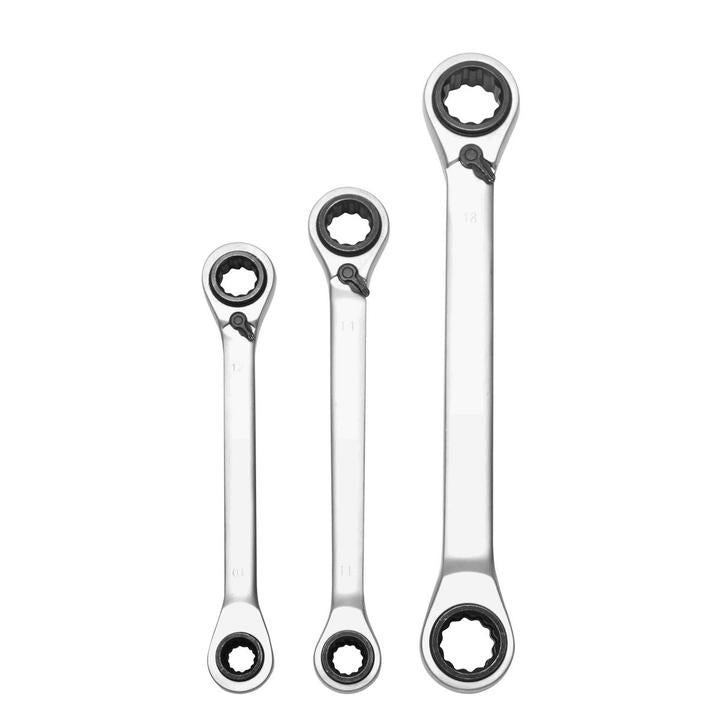 Mechpro 4-In-1 Ratchet Wrench Set Metric 3pc
