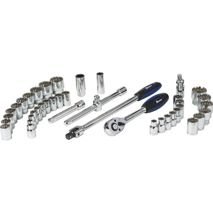 Mechpro Blue Socket Set Metric/SAE 1/2In Drive 42pc