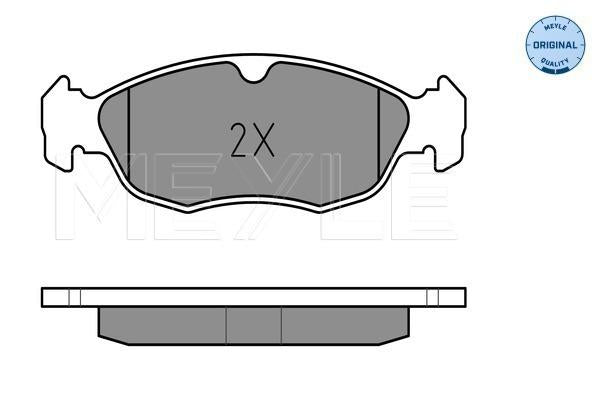 MEYLE Original Brake Pad Set Front 025 214 3017/W