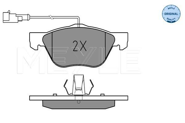 MEYLE Original Brake Pad Set Front 025 216 3619/W