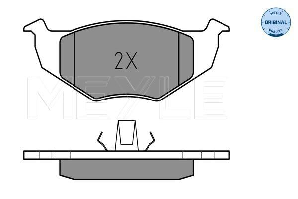 MEYLE Original Brake Pad Set Front 025 218 6617