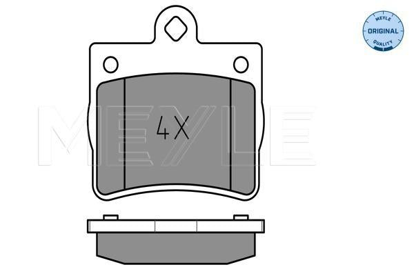 MEYLE Original Brake Pad Set Rear 025 219 0015