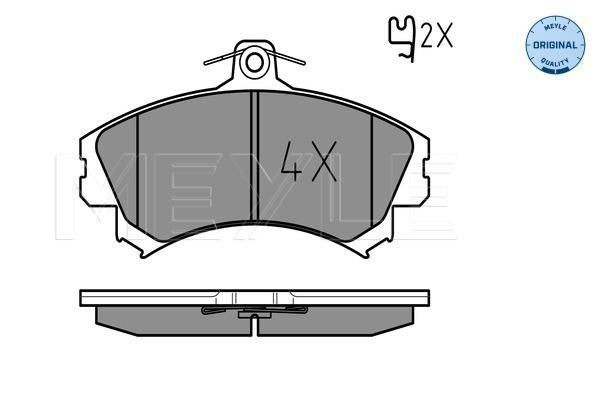 MEYLE Original Brake Pad Set Front 025 219 2015