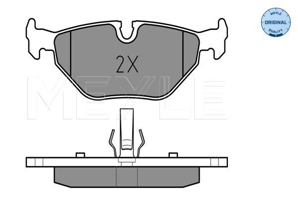MEYLE Original Brake Pad Set Rear 025 219 3417