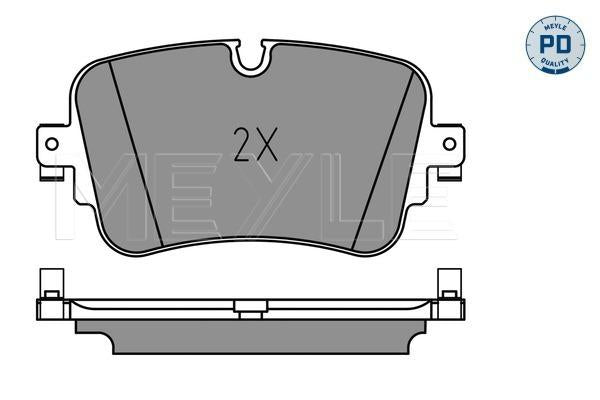 MEYLE PD Brake Pad Set Rear 025 223 0717/PD