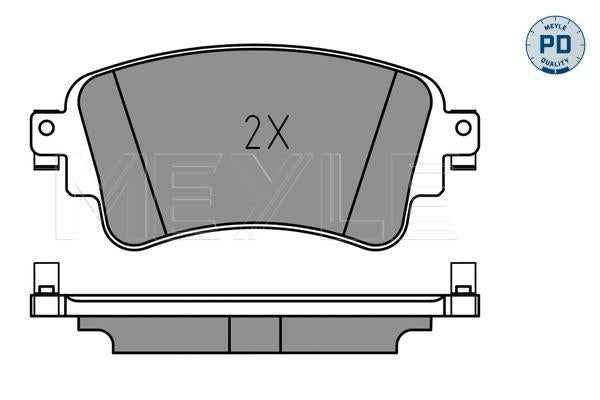 MEYLE PD Brake Pad Set Rear 025 223 0817/PD