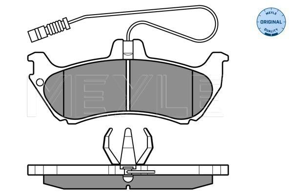 MEYLE Original Brake Pad Set Rear 025 231 9017/W