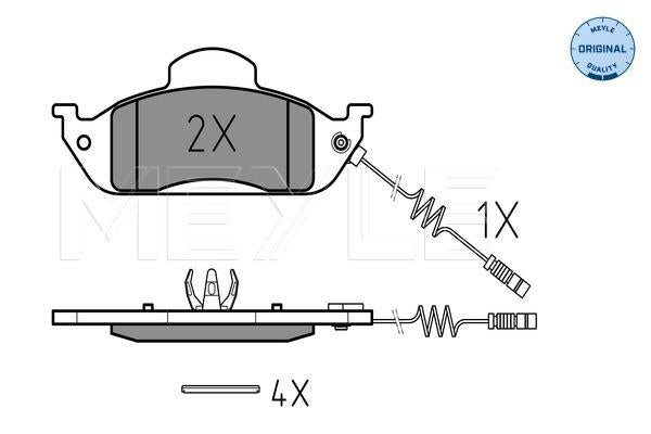 MEYLE Original Brake Pad Set Front 025 231 9317/W