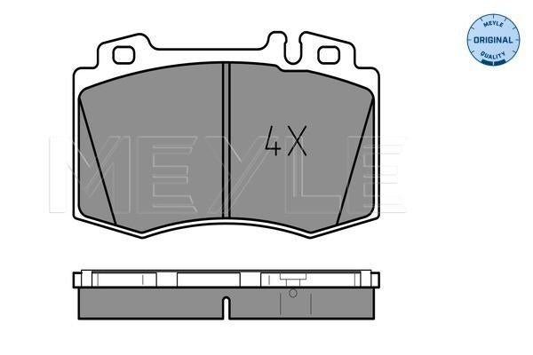 MEYLE Original Brake Pad Set Front 025 232 7117