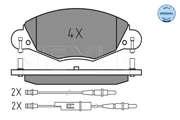 MEYLE Original Brake Pad Set Front 025 232 7318