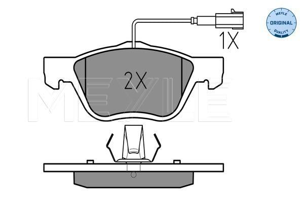 MEYLE Original Brake Pad Set Front 025 232 8919/W