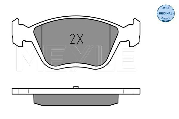 MEYLE Original Brake Pad Set Front 025 232 8919/W
