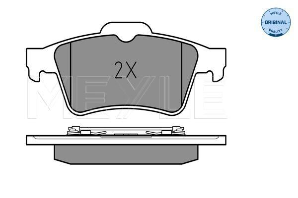 MEYLE Original Brake Pad Set Rear 025 234 8216