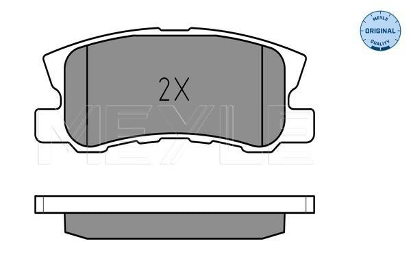 MEYLE Original Brake Pad Set Rear 025 235 8216