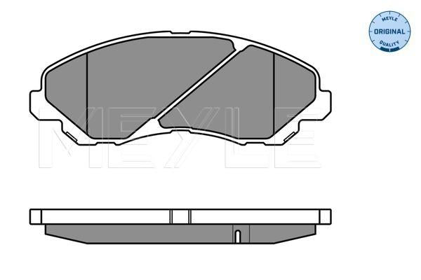 MEYLE Original Brake Pad Set Front 025 235 8416/W