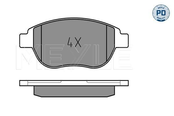 MEYLE PD Brake Pad Set Front 025 236 0019/PD