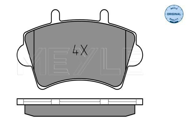 MEYLE Original Brake Pad Set Front 025 236 1318
